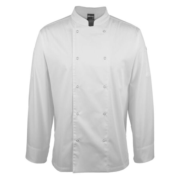 Long Sleeve Snap Button Chefs Jacket Thumbnail
