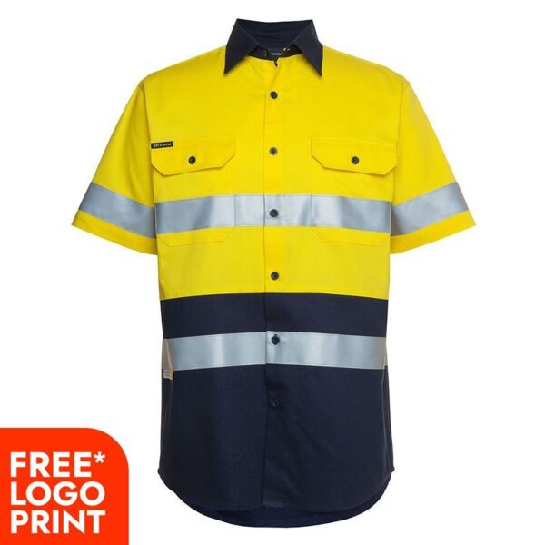 Mens Hi Vis (D+N) Short Sleeve 190G Shirt Thumbnail