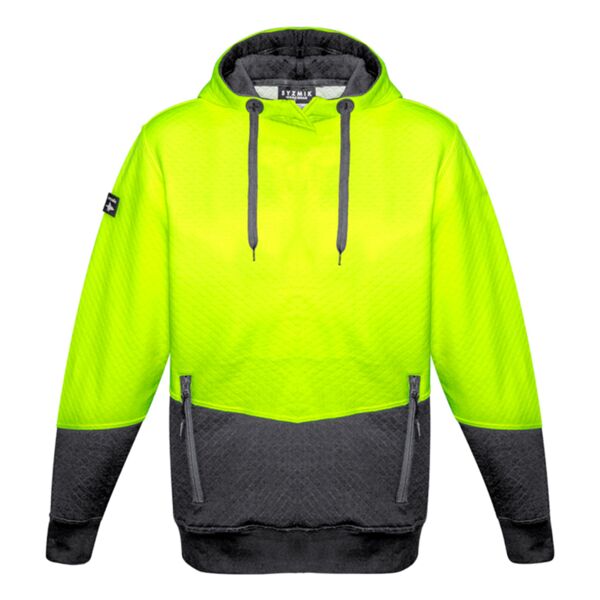 Unisex Hi Vis Textured Jacquard Hoodie Thumbnail