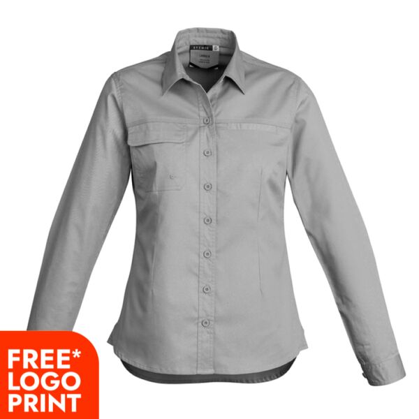 Womens Lightweight Tradie Long Sleeve Shirt Thumbnail