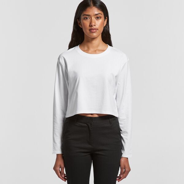 Womens Crop Long Sleeve Tee  Thumbnail