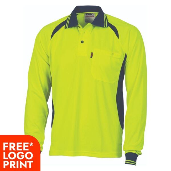 Cool Breeze Contrast Mesh Polo Thumbnail